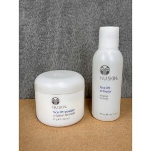 Nu Skin Face Lift Powder 75g and Activator 125ml Original Formula Set Skin Care